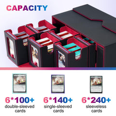 UAONO magnetic holders securely hold cards during transport.