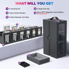 UAONO dice tray with removable cover for portable on-the-go play.