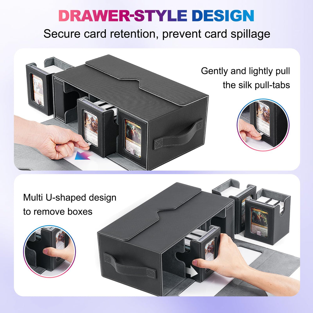 UAONO soft microfiber interior protects cards during travel.