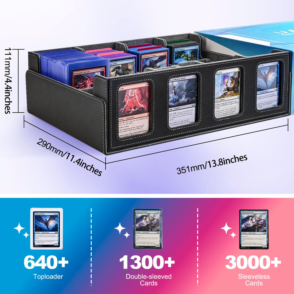 UAONO soft fabric lining protects cards during transport