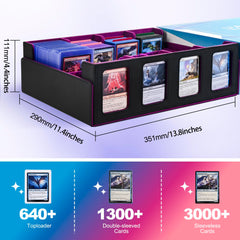 UAONO interior features soft fabric to protect cards during handling.