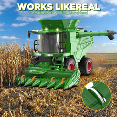 Uarzt harvester lights and sounds activate for immersive farm roleplay at home.
