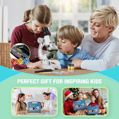 Uarzt Kids Beginner Microscope Kit 13 prepared slides ready for study specimens