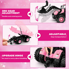 Uarzt pink trailer dump adds realistic hauling to pretend farming