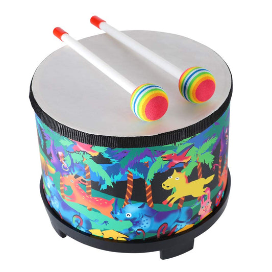 Ubblove 8 inch floor drum for kids, portable and easy to play.