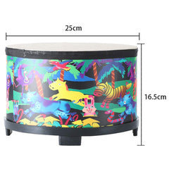 Ubblove Floor Tom Drum closeup head shows imitation sheepskin for bright tones