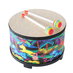 Ubblove Floor Tom Drum wood body pattern enhances durable, playful aesthetics