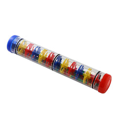 Ubblove Rainmaker colorful-pattern engages toddlers with bright beads and soothing raindrop sounds.