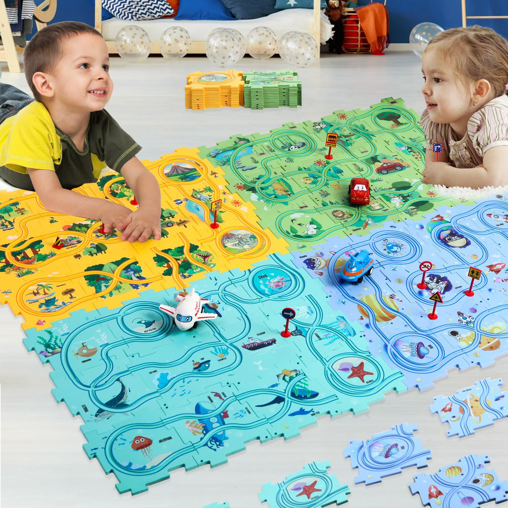 Ubegger Puzzle Racer durable ABS plastic for safe, lasting use.