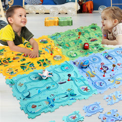 Ubegger Puzzle Racer durable ABS plastic for safe, lasting use.