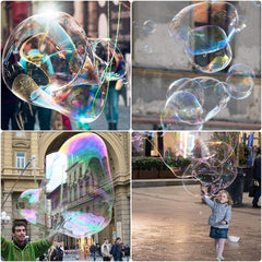 Ubitree bubble demo shows giant bubbles and clusters for outdoor moments.