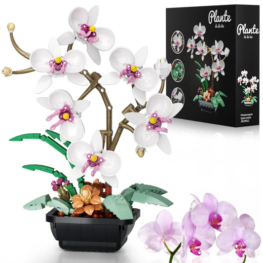 Ubrixmen orchid bonsai assembly shows life-like detailing for home decor.