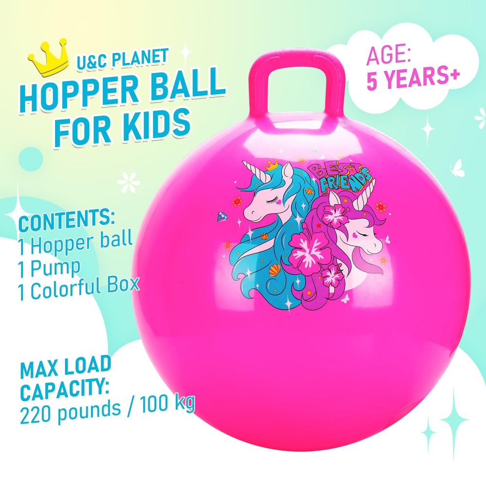 U&C Planet thick PVC hopper ball built for durable bouncing adventures