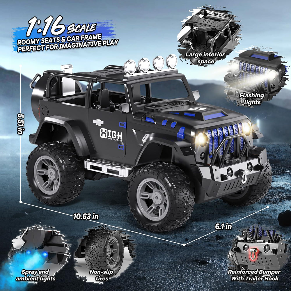 UCAI 1:16 RC car open luggage compartment for dolls and figures