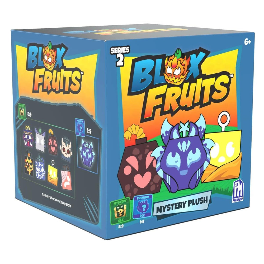 UCC Distributing Blox Fruits Mystery Fruit Plush Series 2, 4-inch desk display accessory.