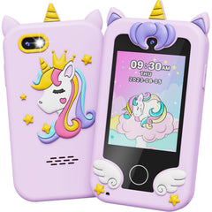 UCIDCI Kids Phone front view with 2.8-inch touchscreen for learning.