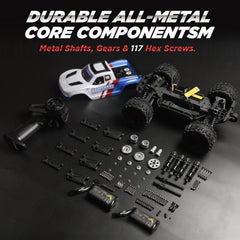 UDIRC Fast All-Terrain RC Car battery pack shows reusable power for extended sessions.