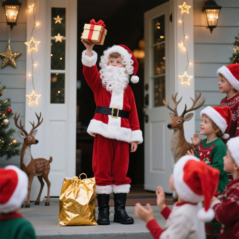 UDYR Santa gloves for a tidy, traditional appearance.