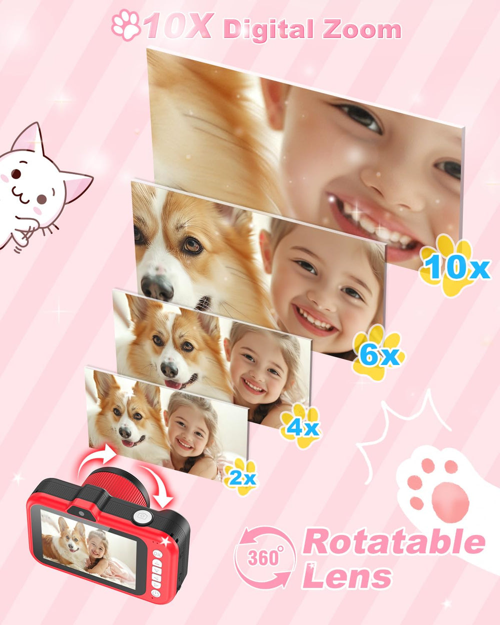 Uffylle 10x zoom helps kids capture distant details clearly