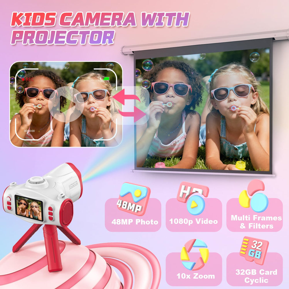Uffylle Kids Camera records crisp 1080P videos for vivid adventures.