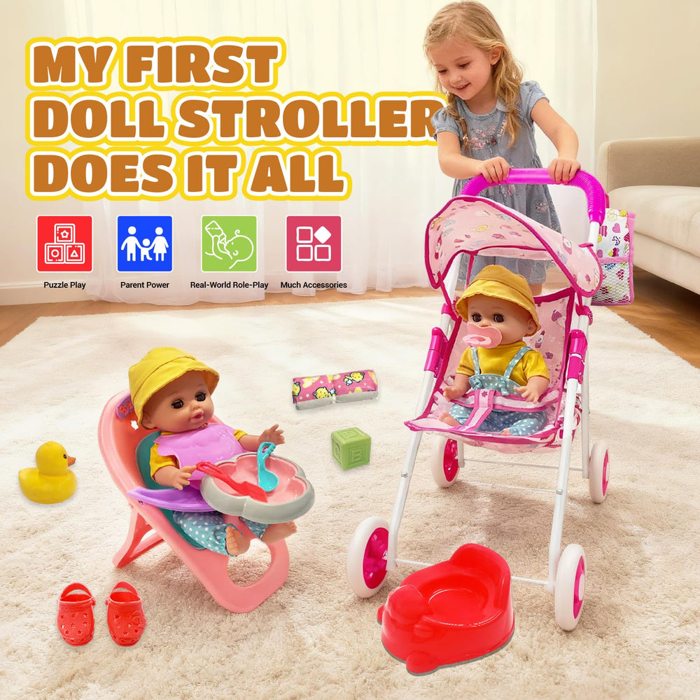 UFLJPKS 12.2-inch doll and accessories for rich role-play sessions