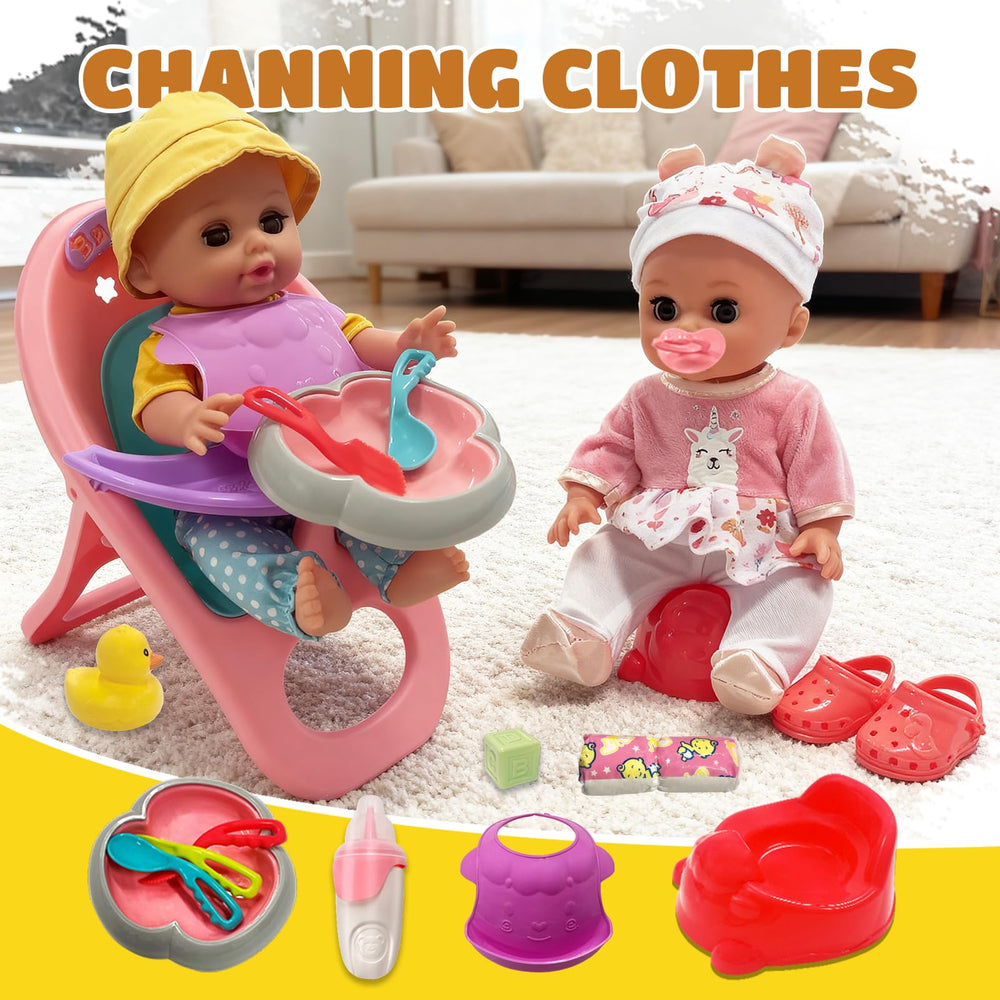 UFLJPKS bottles, diapers, and care items for nurturing play