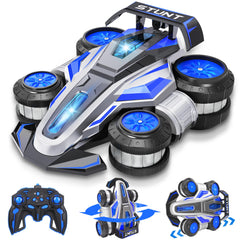 UFOLED high-speed RC car front view with vivid LEDs for immersive racing.