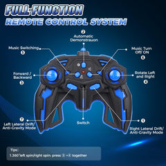 UFOLED RC car 4WD tires provide strong grip on diverse surfaces.