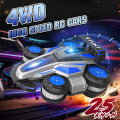UFOLED RC car with LED lights and music for a night-time stunt show.