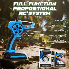UFOLED rugged body with anti-collision beams withstands rough play.