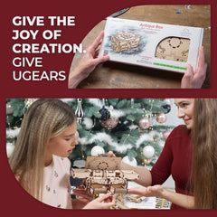 UGEARS Antique Box assembly process for mindful, satisfying sessions