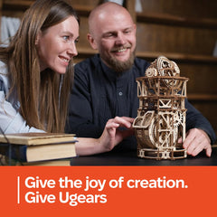 UGEARS Astronomer Table Clock family project fosters collaboration and learning