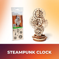 UGEARS Steampunk Clock desk-decor: unique centerpiece for home office