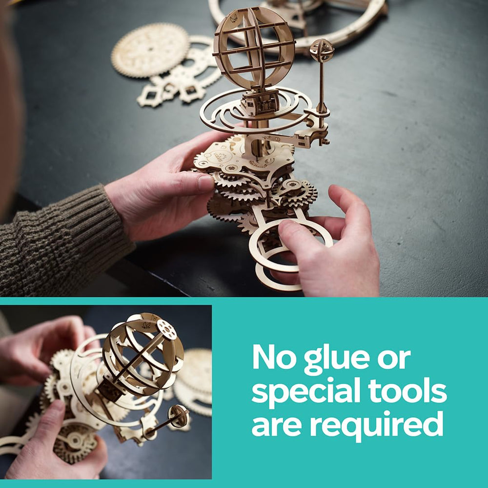 UGEARS Tellurion moon phases reveals lunar cycle in action.