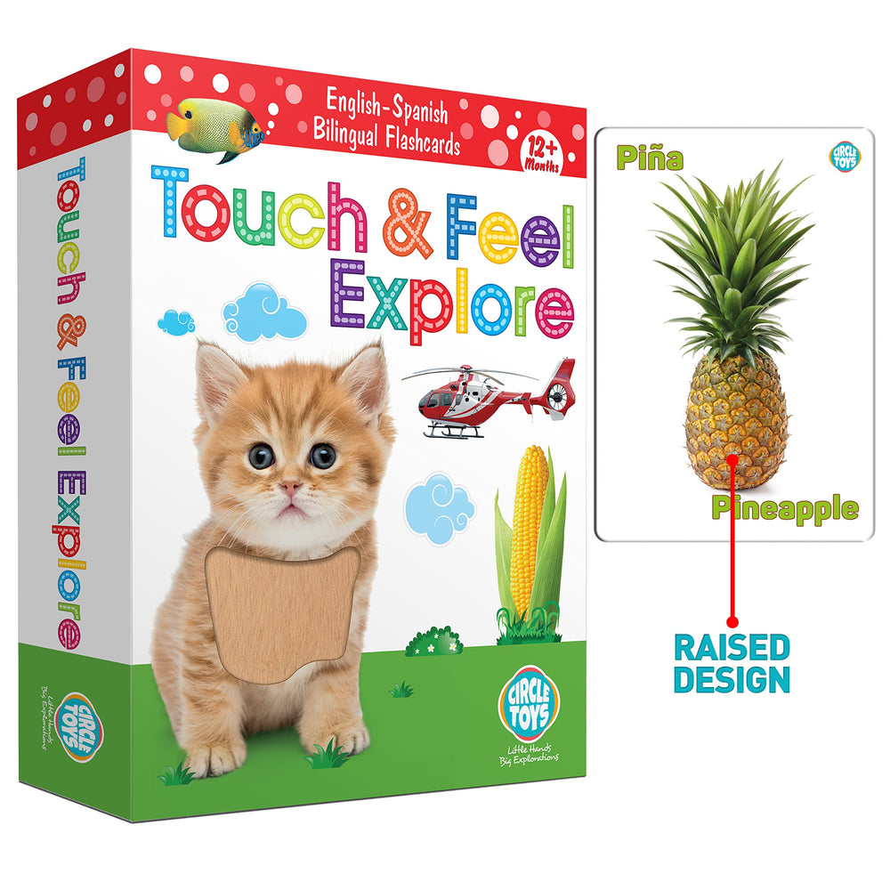 UGOS touch and feel flashcards apple with glossy skin for visual touch cues.