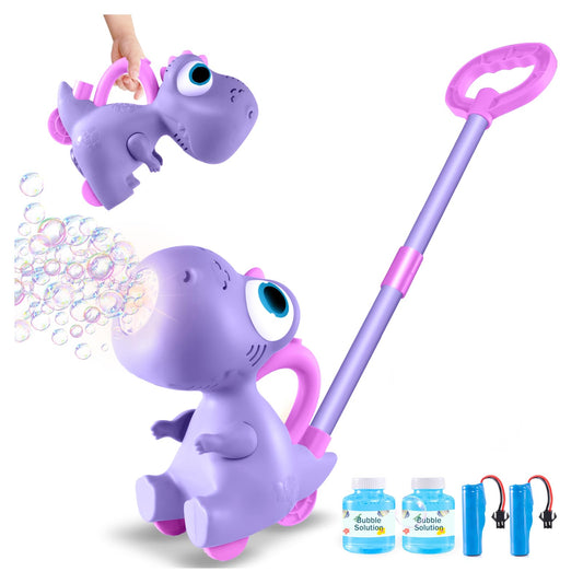 Uieeone dinosaur bubble machine front view for outdoor play and fun