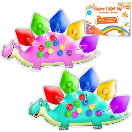 UIIOPJIOM green dinosaur color sorting toy helps toddlers match colors