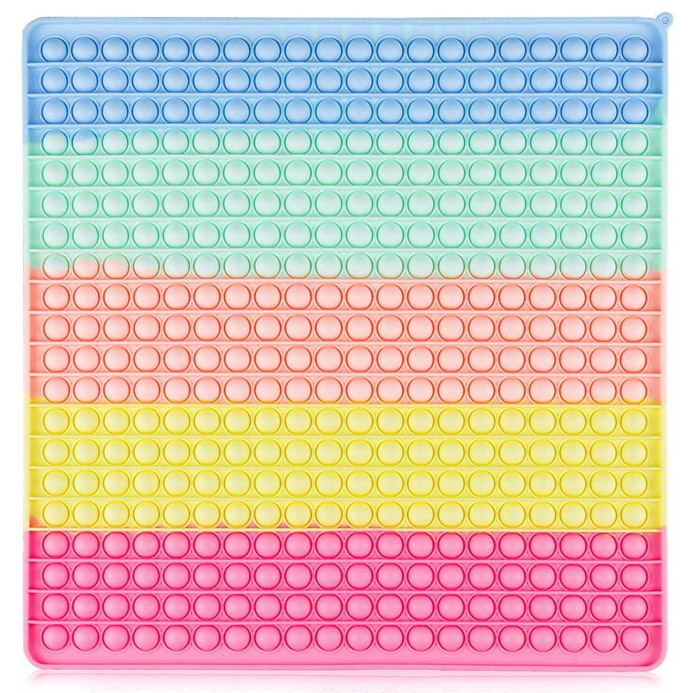 UimoKi 400 Bubbles giant 16-inch square fidget toy for focused play and stress relief.