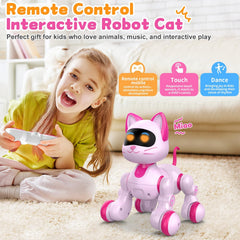 Uiopy Robot Cat Remote control enables easy, interactive play sessions.