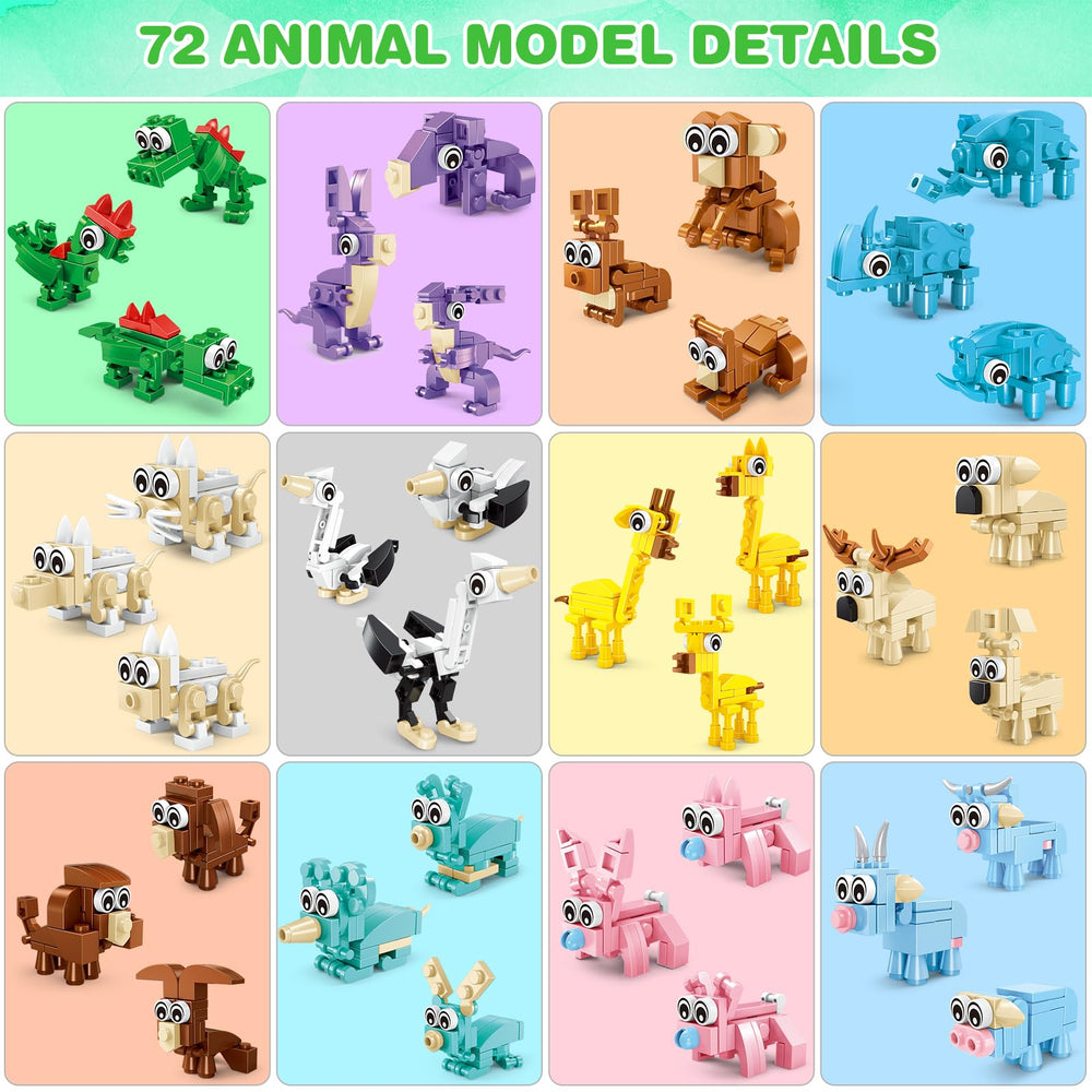 Uiqozok colorful-animals-3d-art: decorative toys that double as cheerful home decor.