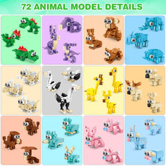 Uiqozok colorful-animals-3d-art: decorative toys that double as cheerful home decor.
