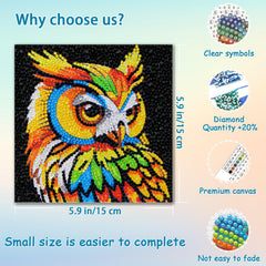 UiSdfuy Diamond Art Kit Leopard Canvas highlights detail and patience