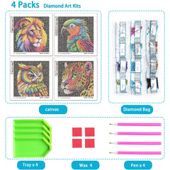 UiSdfuy Diamond Art Kit Owl Canvas sparks imagination and color learning