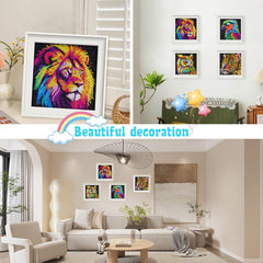 UiSdfuy diamond painting eagle canvas kit supports steady hand-eye coordination and vivid results.