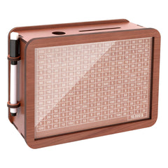 Uiwkow wooden cash box with 10,000 savings board for visual progress.