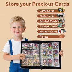 ULLTOON 9-pocket page layout inside supports large card collections.