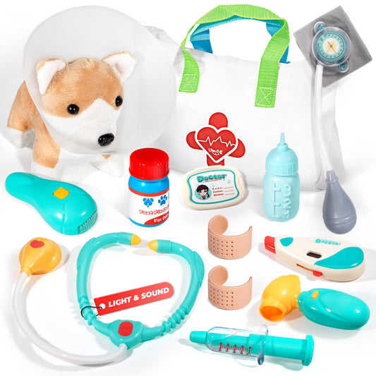 ULOVEME Doctor Kit stethoscope for realistic heartbeat play and imaginative medical role play