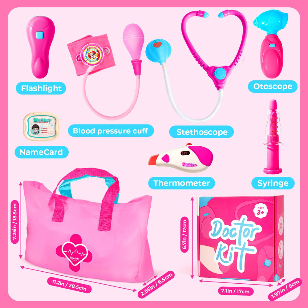 ULOVEME doctor kit syringe with press action enhances interactive pretend play.