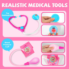 ULOVEME doctor kit thermometer glows to simulate a friendly exam.