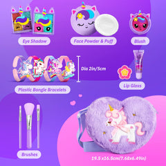 ULOVEME imaginative play setup with kids using real makeup tools.